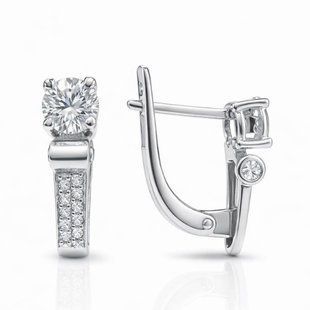 Серьги серебряные Фантазия с фианитами Silver Style (20201.50 sku:2300104020804) 20201.50 фото