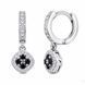 Серьги-кольца (конго) серебряные фантазия с россыпью Silver Style (24993.20 sku:2300103911899) 24993.20 фото 1