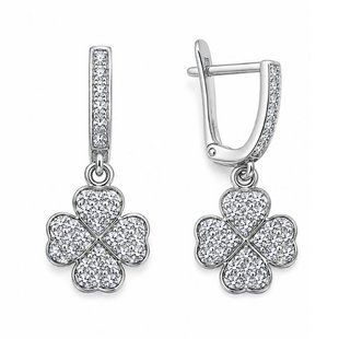 Сережки срібні Фантазія з фіанітами Silver Style (23101.15 sku:2300104229269) 23101.15 фото