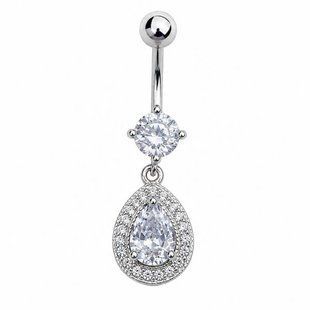 Пірсинг срібний з фіанітами Silver Style (7000 sku:4630006400465) 7000 фото