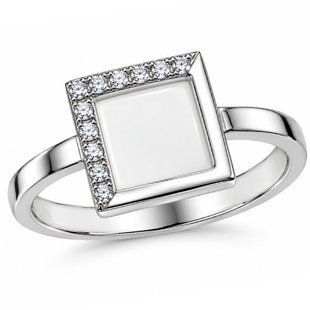 Кольцо серебряное с эмалью и фианитами Silver Style 18.5 р. (10821.12 sku:2300103758180) 10821.12 фото