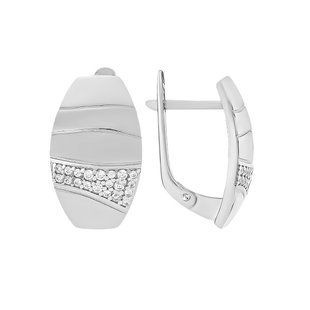 Серьги серебряные фантазия с россыпью Silver Style (СВ1816 sku:4443006210503) СВ1816 фото