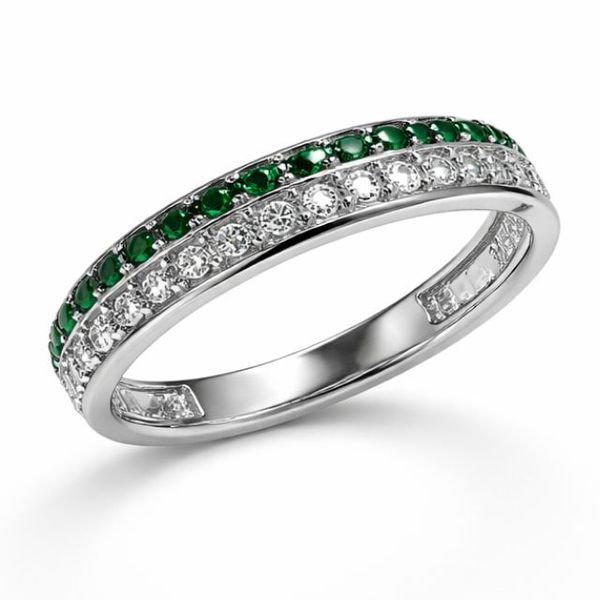 Кольцо серебряное дорожка с фианитами Silver Style 16 р. (10834.12 sku:2300103307524) 10834.12 фото