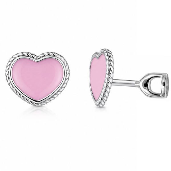 Серьги-пусеты (гвоздики) серебряные с эмалью Silver Style (302524.00 sku:2300103218202) 302524.00 фото