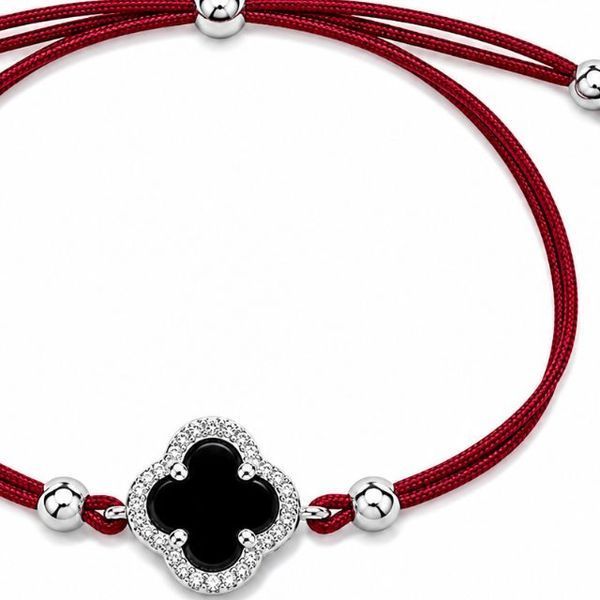 Браслет на нити шамбола Клемер с ониксом Silver Style 15-20 р. (803916.46.80 sku:2300104288600) 803916.46.80 фото