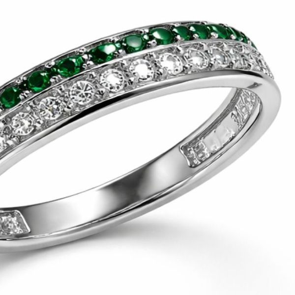 Кольцо серебряное дорожка с фианитами Silver Style 16 р. (10834.12 sku:2300103307524) 10834.12 фото