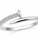 Каблучка срібна Цвях з фіанітами Silver Style 19 р. (10641.12 sku:2300104309060) 10641.12 фото 2