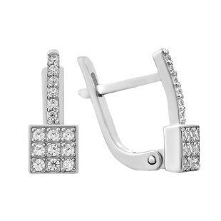 Серьги серебряные фантазия с россыпью Silver Style (20311.12 sku:2300104236946) 20311.12 фото