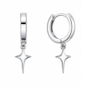 Сережки-кільця (конго) срібні без каменів Silver Style (24750.00 sku:2300103928132) 24750.00 фото