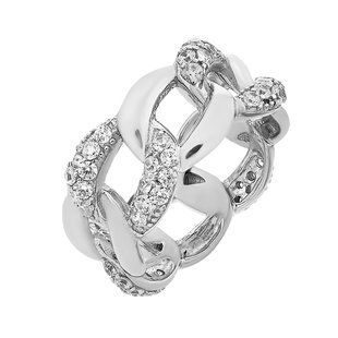 Кольцо серебряное фантазия с россыпью Silver Style 16 р. (D4159A0004 R14 sku:2300101122648) D4159A0004 R14 фото