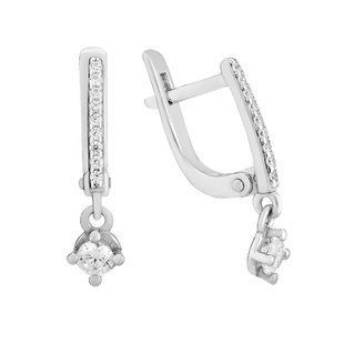 Серьги серебряные с фианитами Silver Style (22541.30 sku:2300103410552) 22541.30 фото