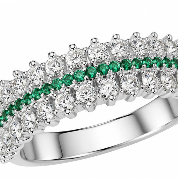 Каблучка срібна фантазія з фіанітами Silver Style 19 р. (10954.20 sku:2300102722052) 10954.20 фото