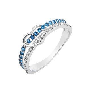 Кольцо серебряное Сердце с фианитами Silver Style 16 р. (106713.12 sku:2300102822394) 106713.12 фото
