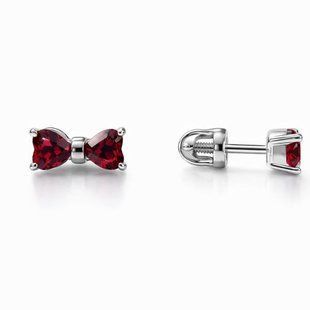 Серьги-пусеты (гвоздики) серебряные Фантазия с фианитом Silver Style (331618.44 sku:2300104168735) 331618.44 фото