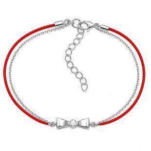 Браслет серебряный Бантик с фианитами Silver Style 16-20 р. (81261.49.20 sku:2300104367947) 81261.49.20 фото