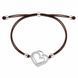 Браслет на нити шамбола Сердце с фианитами Silver Style 15-20 р. (801747.12 sku:2300104212742) 801747.12 фото 1