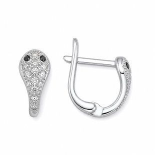 Серьги серебряные Змея с фианитами Silver Style (24853.15 sku:2300104414504) 24853.15 фото