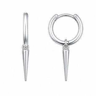 Сережки-кільця (конго) срібні без каменів Silver Style (25050.00 sku:2300104117795) 25050.00 фото