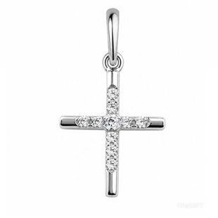 Хрестик срібний з фіанітами Silver Style (41641.17 sku:2300103912346) 41641.17 фото