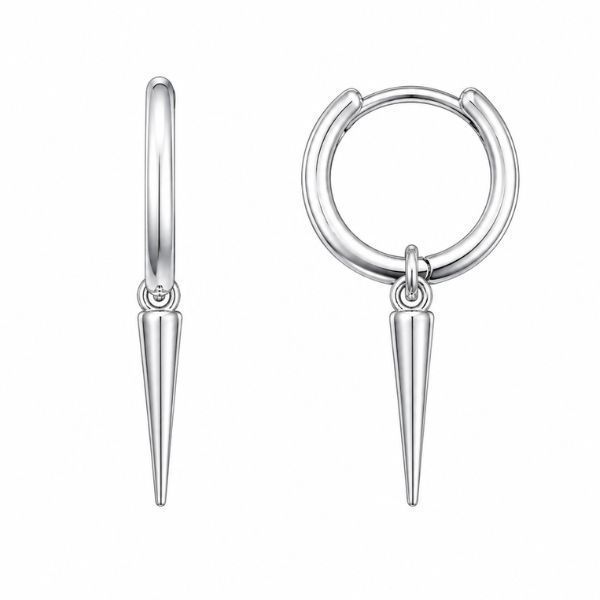 Серьги-кольца (конго) серебряные без камней Silver Style (25050.00 sku:2300103946648) 25050.00 фото