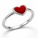 Каблучка срібна Серце з емаллю Silver Style 16 р. (11173000.00 sku:2300103808991) 11173000.00 фото 1