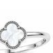 Каблучка срібна Конюшина з перламутром  Silver Style 16 р. (111310.80 sku:2300103712533) 111310.80 фото 2