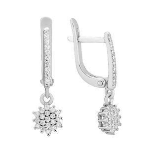Серьги серебряные фантазия с россыпью Silver Style (22551.10 sku:2300103616190) 22551.10 фото