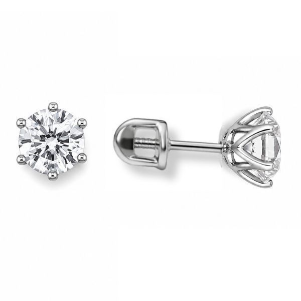 Серьги-пусеты (гвоздики) серебряные с фианитами Silver Style (30081.60 sku:2300104313166) 30081.60 фото