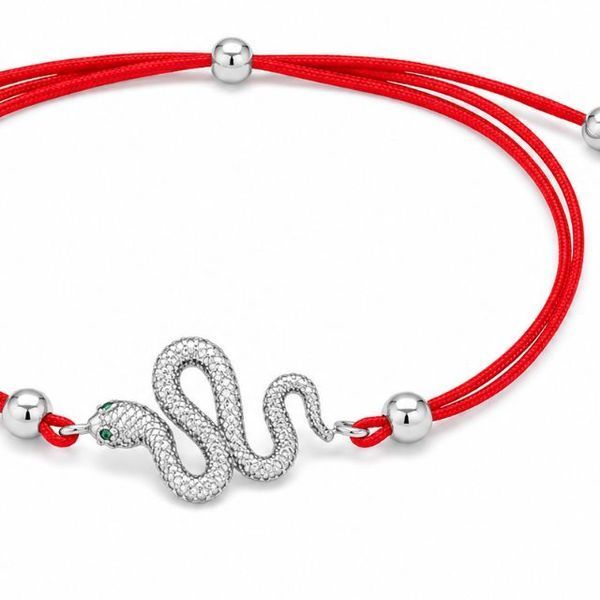 Браслет на нити шамбола Змея Silver Style 15-20 р. (80434.26.10 sku:2300104305017) 80434.26.10 фото