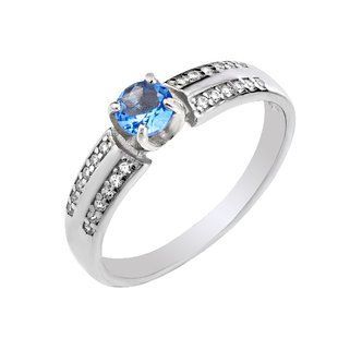 Кольцо серебряное с фианитами Silver Style 18 р. (10886.45 sku:2300104041625) 10886.45 фото