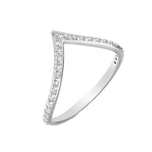 Кольцо серебряное фантазия с фианитами Silver Style 17.5 р. (10041.12 sku:2300104187309) 10041.12 фото