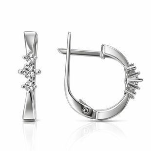 Серьги серебряные с фианитами Silver Style (20791.25 sku:2300104270889) 20791.25 фото