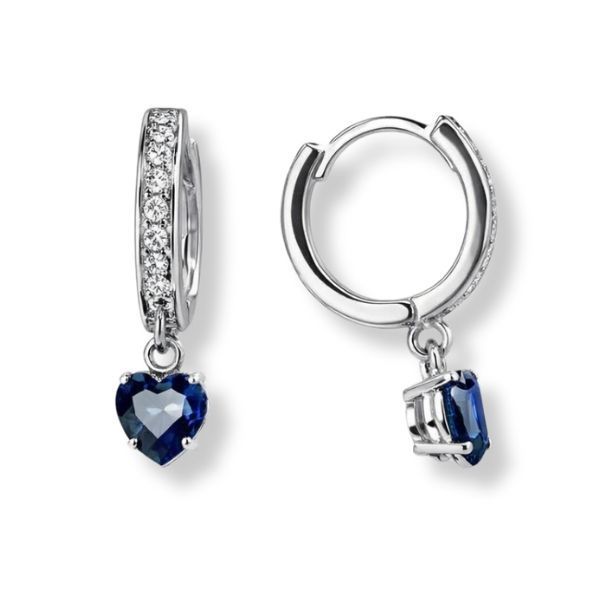 Серьги-кольца (конго) серебряные фантазия с россыпью Silver Style (24915.55 sku:2300104083526) 24915.55 фото
