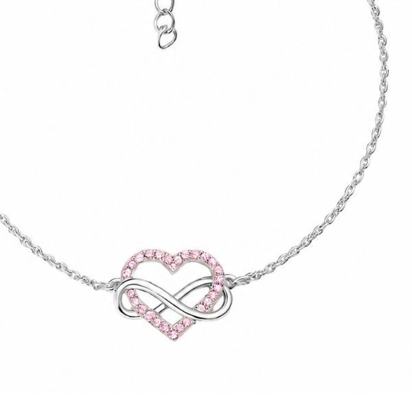 Браслет серебряный Сердце с фианитами Silver Style 16-20 р. (807712.10 sku:2300104132781) 807712.10 фото