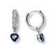 Серьги-кольца (конго) серебряные фантазия с россыпью Silver Style (24915.55 sku:2300104083526) 24915.55 фото 1