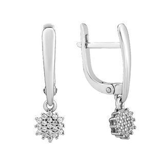 Серьги серебряные фантазия с россыпью Silver Style (21861.10 sku:2300103458110) 21861.10 фото