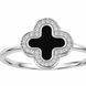 Каблучка срібна Конюшина з емаллю і фіанітом Silver Style 17 р. (111921.10 sku:2300103720989) 111921.10 фото 2