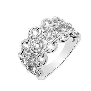 Кольцо серебряное фантазия с россыпью Silver Style 16.5 р. (D4159A0009 R14 sku:2300101125472) D4159A0009 R14 фото