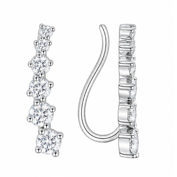 Серьги-каффы серебряные фантазия с фианитами Silver Style (25851.40 sku:2300104385415) 25851.40 фото