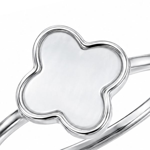 Каблучка срібна Конюшина з емаллю Silver Style 16.5 р. (111420.00 sku:2300103211951) 111420.00 фото