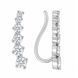 Серьги-каффы серебряные фантазия с фианитами Silver Style (25851.40 sku:2300104385415) 25851.40 фото 1