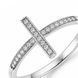 Каблучка срібна доріжка з фіанітами Silver Style 17 р. (11311.12 sku:2300103758159) 11311.12 фото 3