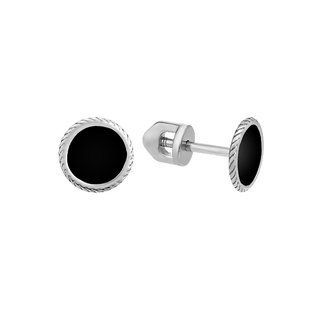 Серьги-пусеты (гвоздики) серебряные с эмалью Silver Style (305221.00 sku:2300103036011) 305221.00 фото