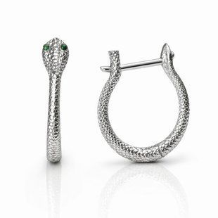 Серьги серебряные Змея с фианитами Silver Style (24024.10 sku:2300103968367) 24024.10 фото