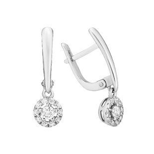 Серьги серебряные фантазия с россыпью Silver Style (22621.30 sku:2300103382392) 22621.30 фото