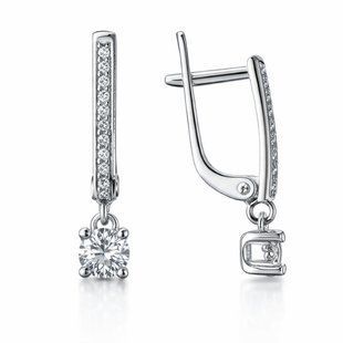 Серьги серебряные Фантазия с фианитами Silver Style (21231.40 sku:2300103594825) 21231.40 фото