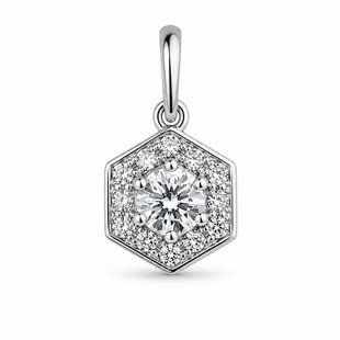 Подвес серебряный фантазия с россыпью Silver Style (40701.40 sku:2300104261542) 40701.40 фото
