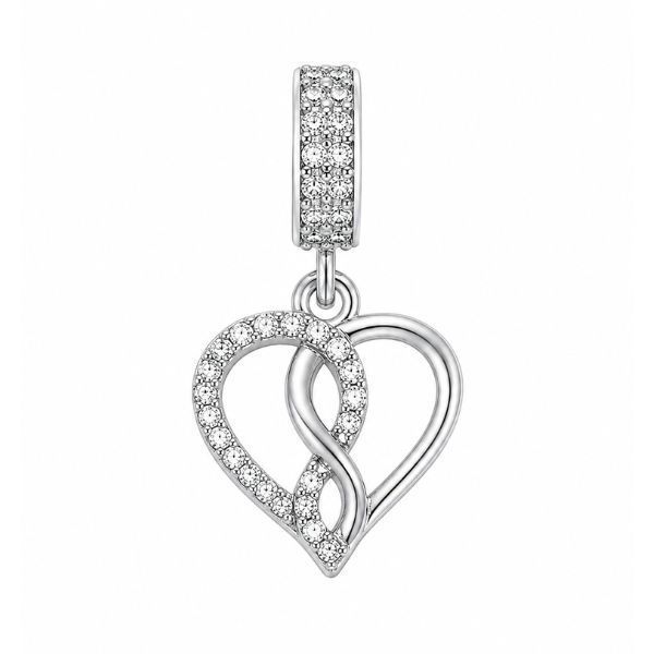 Підвіска срібна Серце з фіанітом Silver Style (505512.12 sku:2300103427642) 505512.12 фото