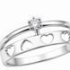 Каблучка срібна фантазія з фіанітами Silver Style 17.5 р. (11641.30 sku:2300103859368) 11641.30 фото 2