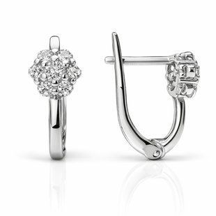 Серьги серебряные Фантазия с фианитами Silver Style (24161.25 sku:2300103844975) 24161.25 фото